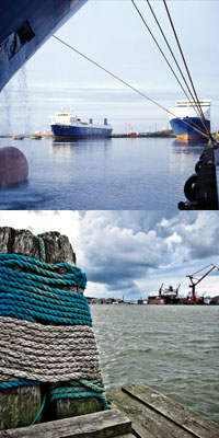bilder från hamnen